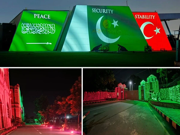 مکہ باہمی دفاعی معاہدہ- وفاقی اور صوبائی دارالحکومت پاکستان، سعودی عرب اور ترکیہ کے پرچموں سے سج گئے